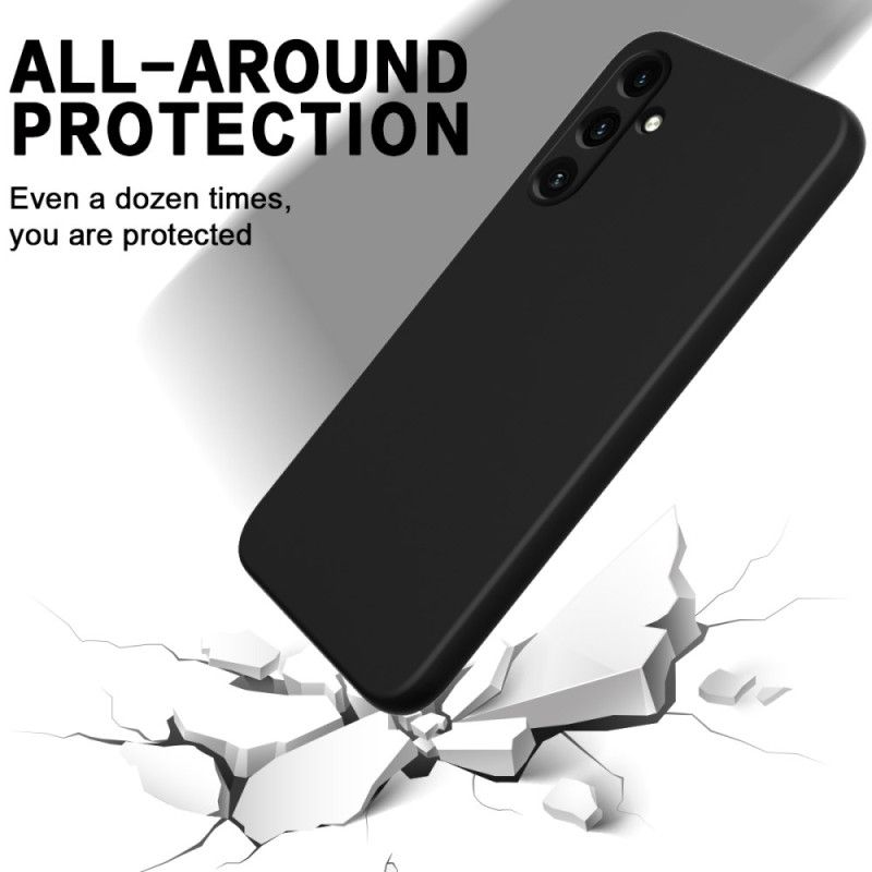 Coque Samsung Galaxy M55 5G Silicone Liquide à Lanière