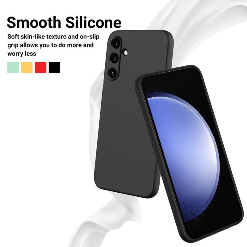 Coque Samsung Galaxy M55 5G Silicone Liquide à Lanière