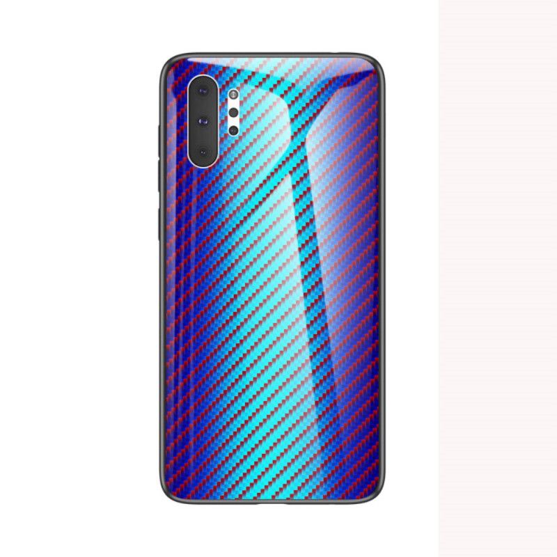 Coque Samsung Galaxy Note 10 Plus Verre Trempé Fibre Carbone