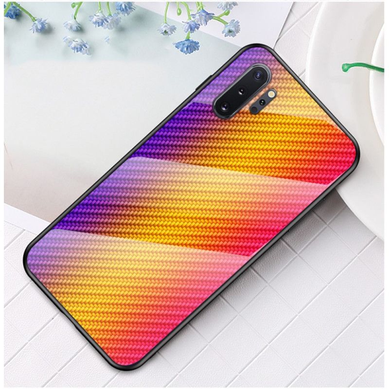 Coque Samsung Galaxy Note 10 Plus Verre Trempé Fibre Carbone