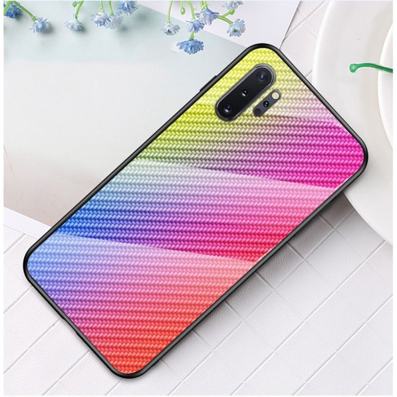 Coque Samsung Galaxy Note 10 Plus Verre Trempé Fibre Carbone