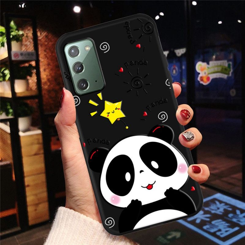 Coque Samsung Galaxy Note 20 Étoile Panda