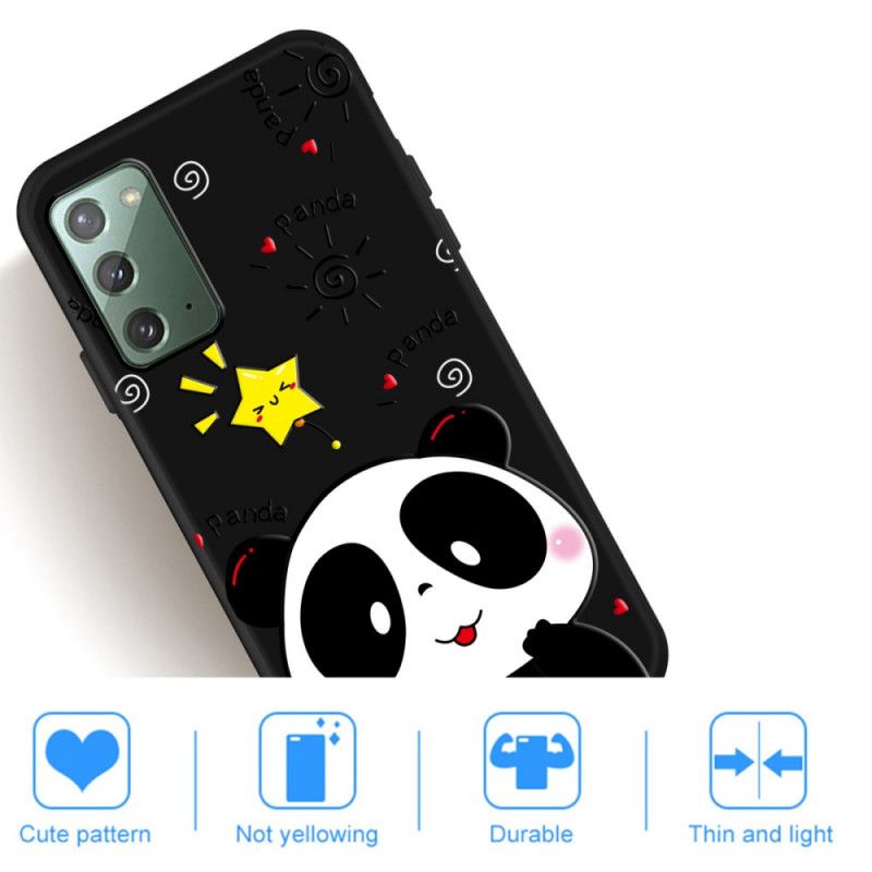 Coque Samsung Galaxy Note 20 Étoile Panda