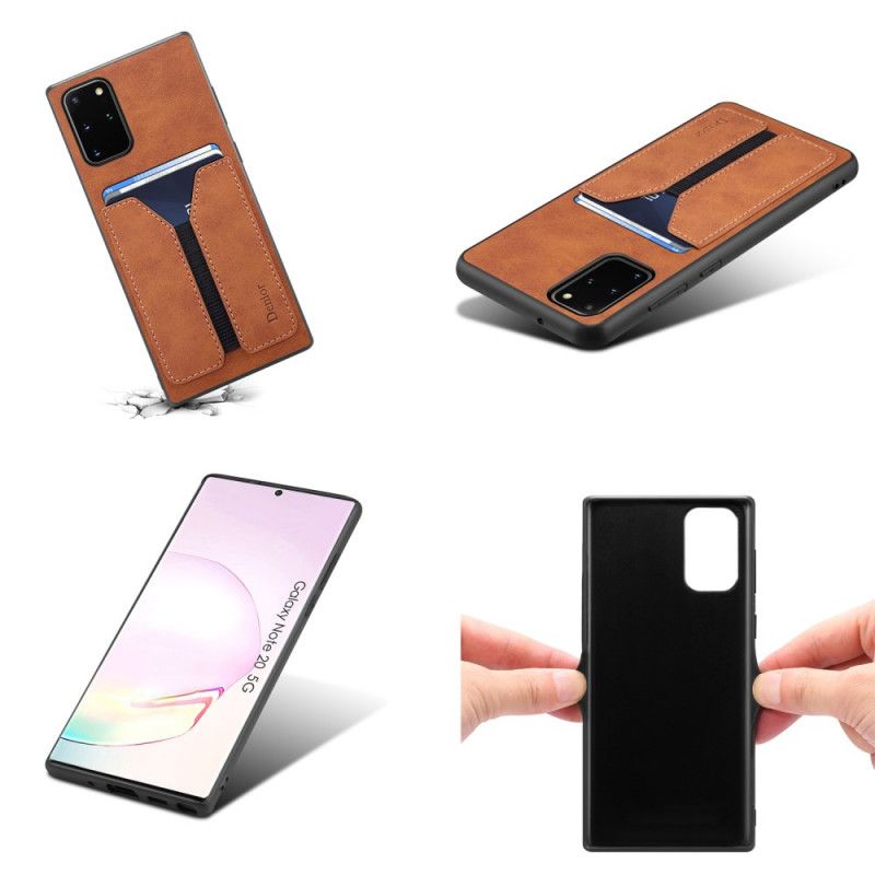 Coque Samsung Galaxy Note 20 Porte Cartes Élastique Denior