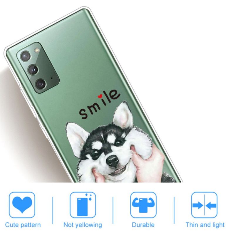 Coque Samsung Galaxy Note 20 Smile Dog
