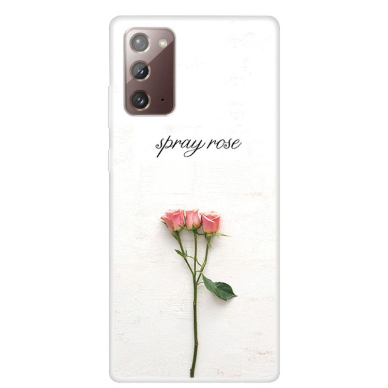 Coque Samsung Galaxy Note 20 Spray Roses