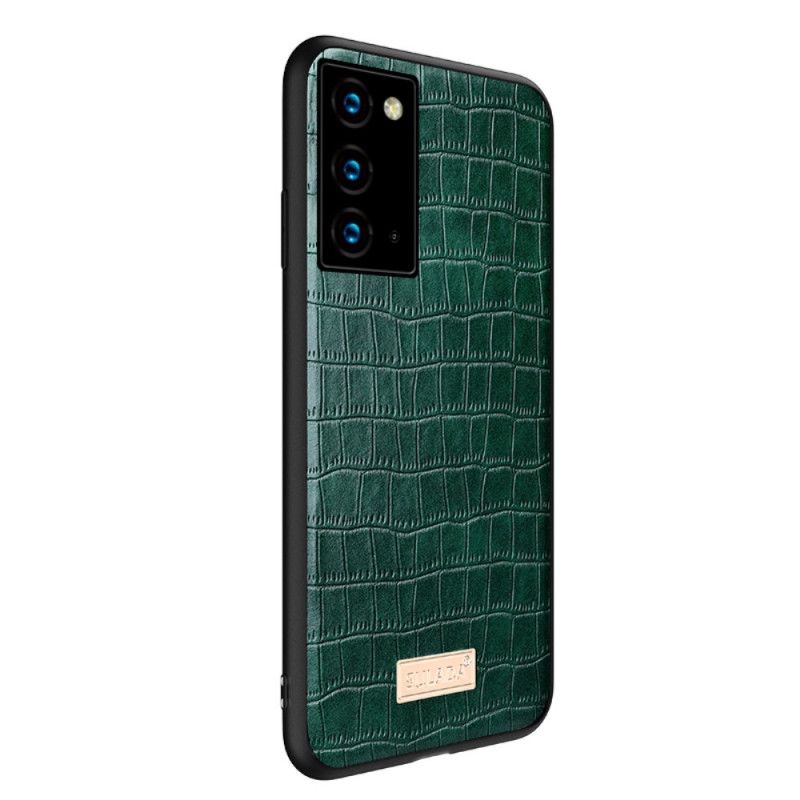 Coque Samsung Galaxy Note 20 Sulada Effet Peau Crocodile