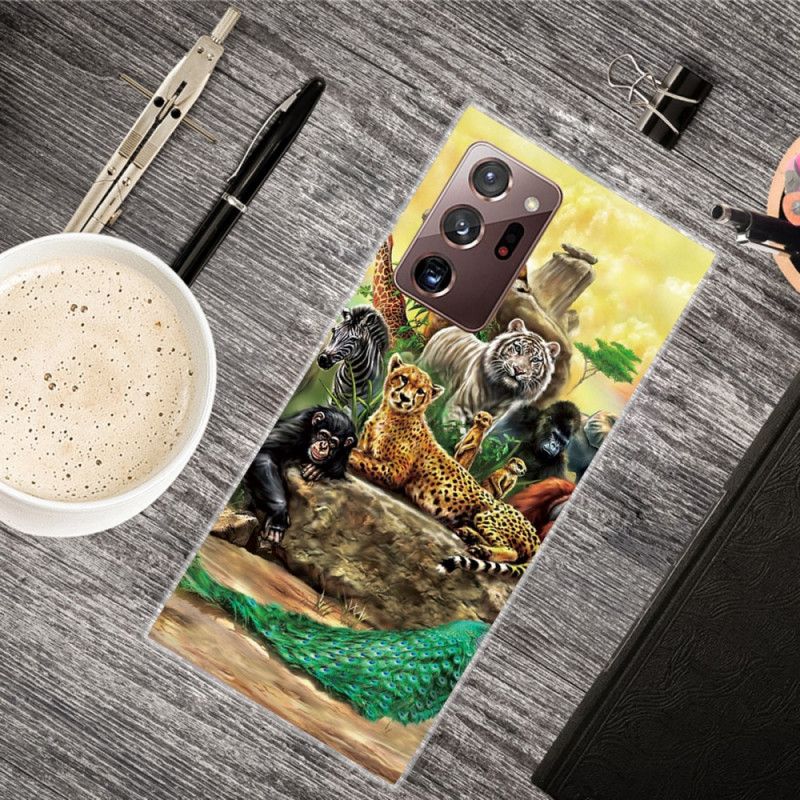 Coque Samsung Galaxy Note 20 Ultra Animaux Safari