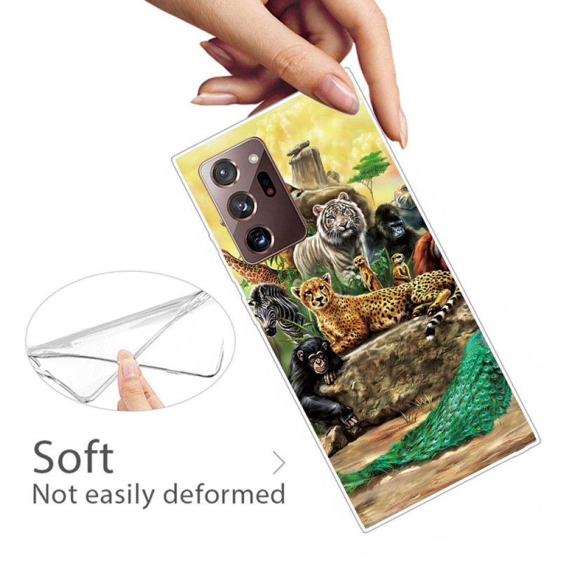 Coque Samsung Galaxy Note 20 Ultra Animaux Safari