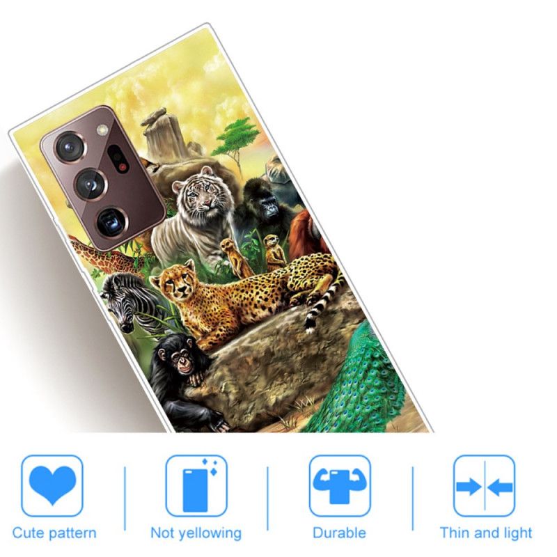 Coque Samsung Galaxy Note 20 Ultra Animaux Safari