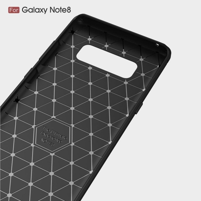 Coque Samsung Galaxy Note 8 Fibre Carbone Brossée