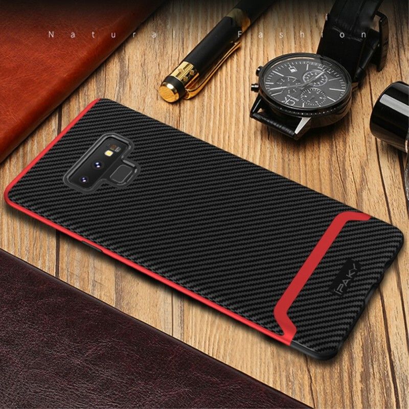 Coque Samsung Galaxy Note 9 Ipaky Fibre Carbone