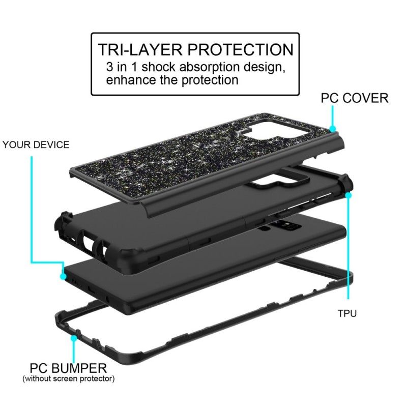 Coque Samsung Galaxy Note 9 Maxi Paillettes