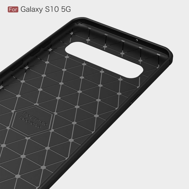 Coque Samsung Galaxy S10 5g Fibre Carbone Brossée