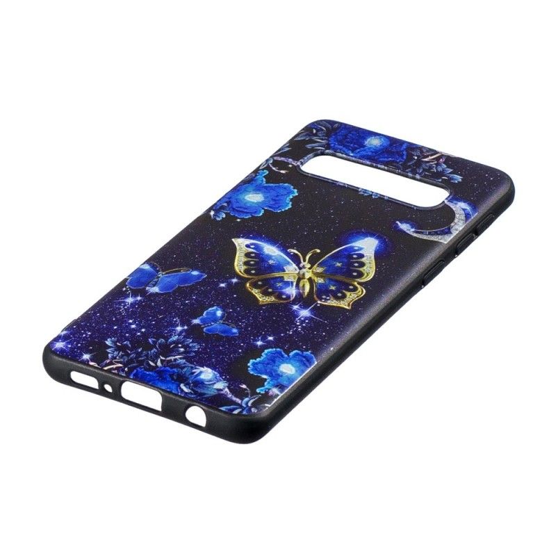 Coque Samsung Galaxy S10 Plus Papillon D'or