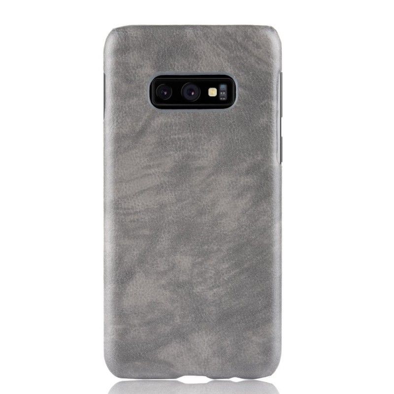 Coque Samsung Galaxy S10e Effet Cuir Litchi