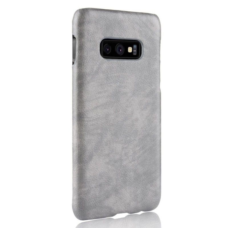 Coque Samsung Galaxy S10e Effet Cuir Litchi