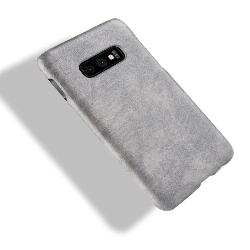 Coque Samsung Galaxy S10e Effet Cuir Litchi