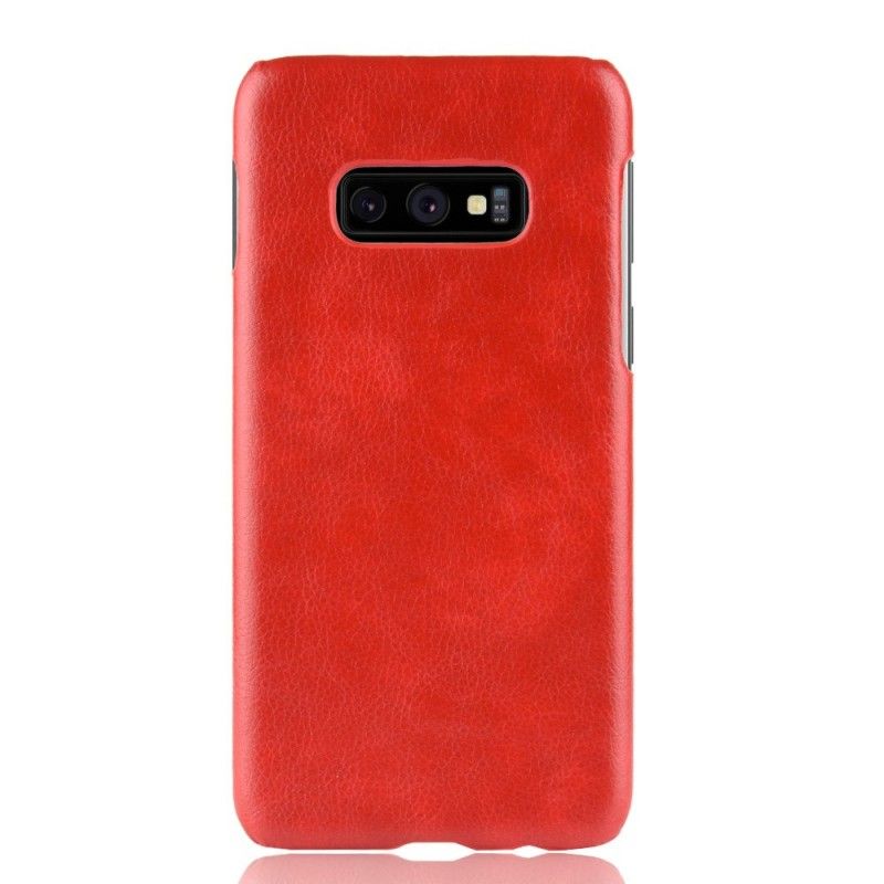 Coque Samsung Galaxy S10e Effet Cuir Litchi