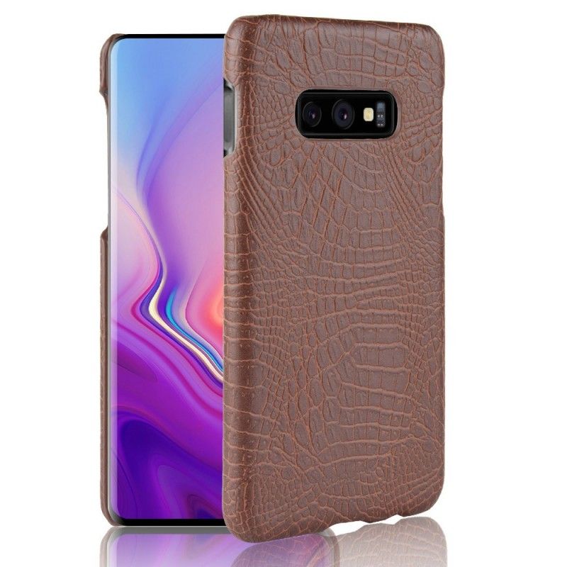 Coque Samsung Galaxy S10e Effet Peau De Crocodile