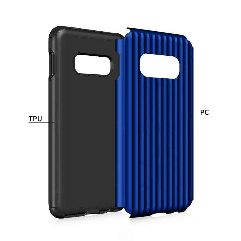 Coque Samsung Galaxy S10e Suitcase Fibre Carbone