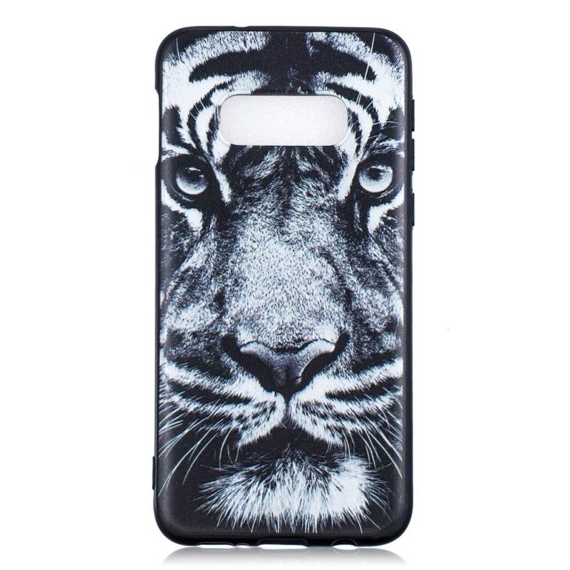 Coque Samsung Galaxy S10e Tigre Noir Et Blanc