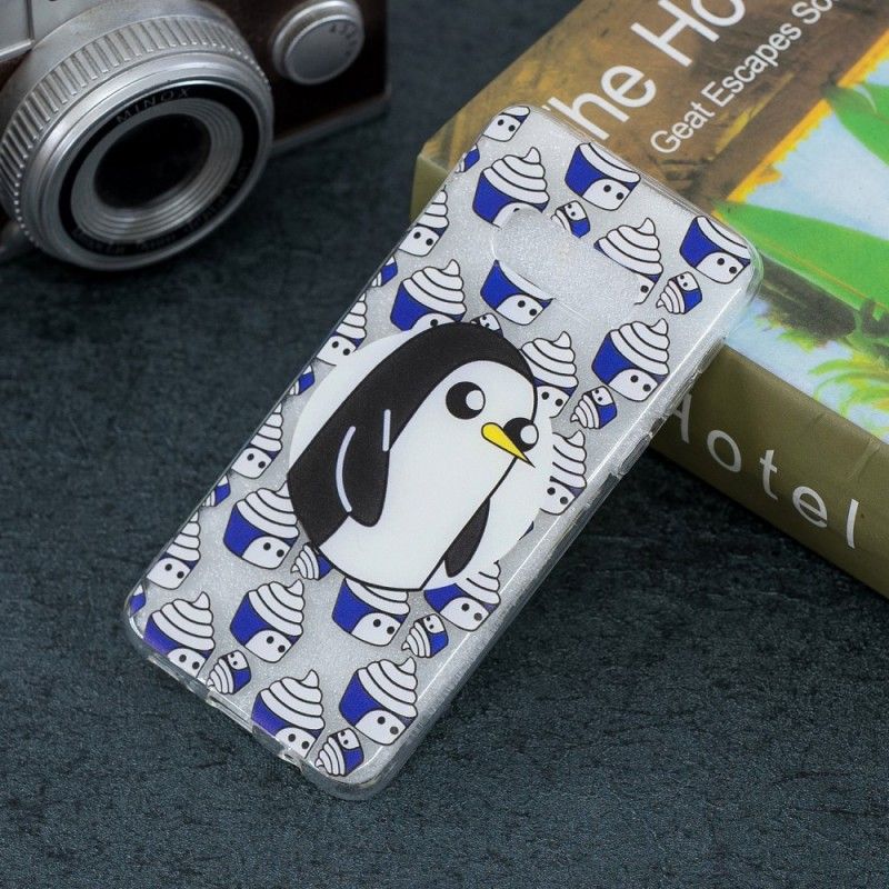 Coque Samsung Galaxy S10e Transparente Pingouins