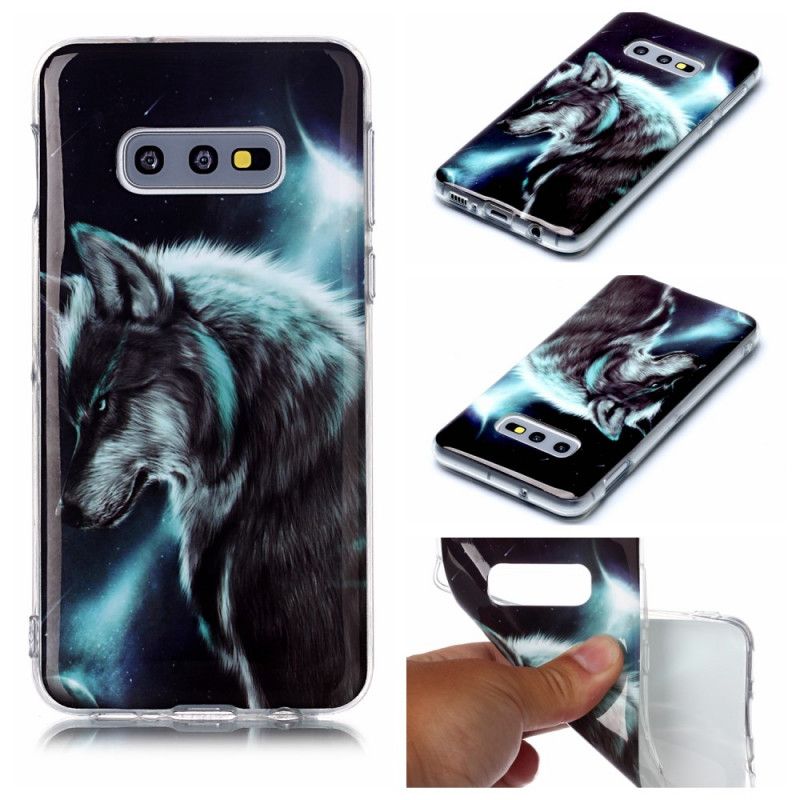 Coque Samsung Galaxy S10e Yeux De Chat Roux