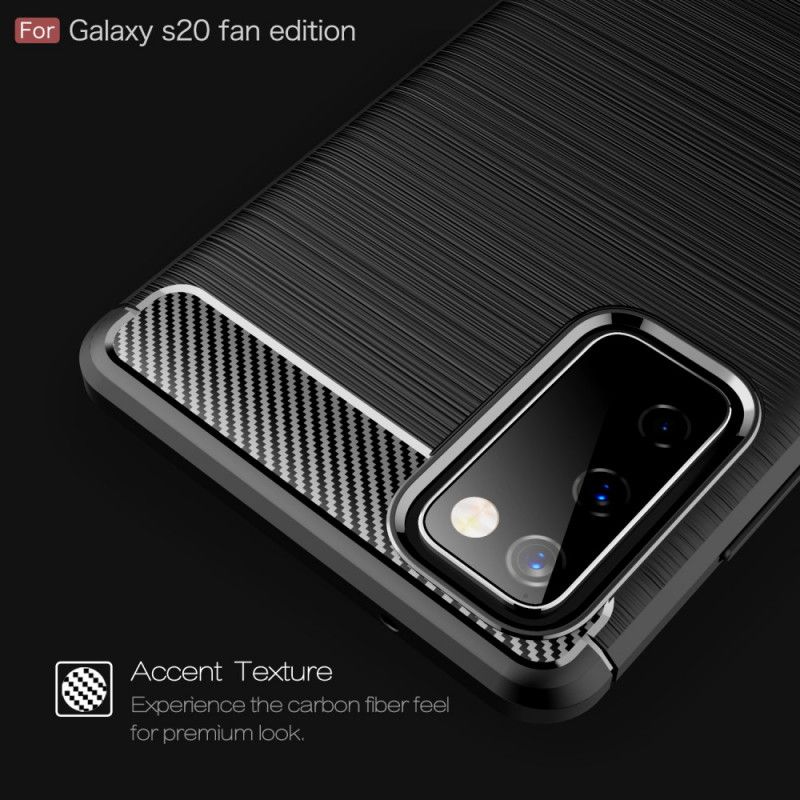 Coque Samsung Galaxy S20 Fe Fibre Carbone Brossée