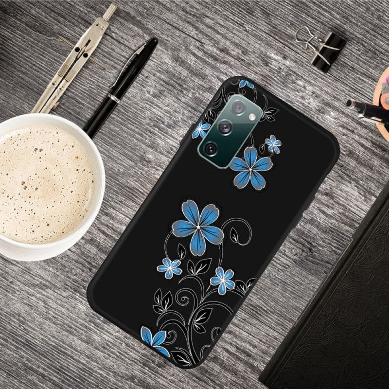 Coque Samsung Galaxy S20 Fe Fleurs Bleues