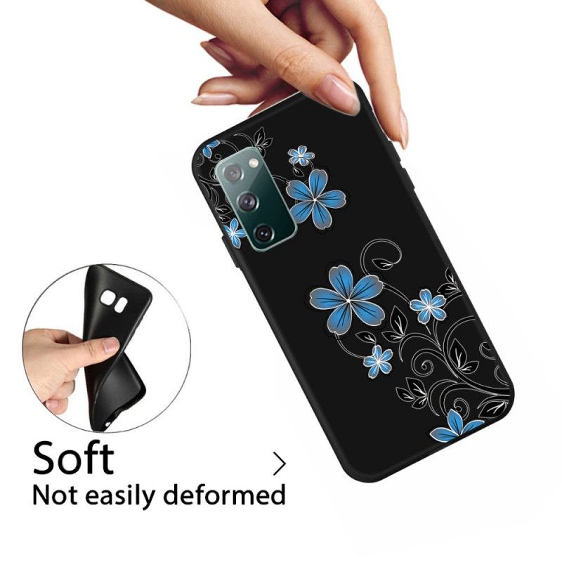 Coque Samsung Galaxy S20 Fe Fleurs Bleues