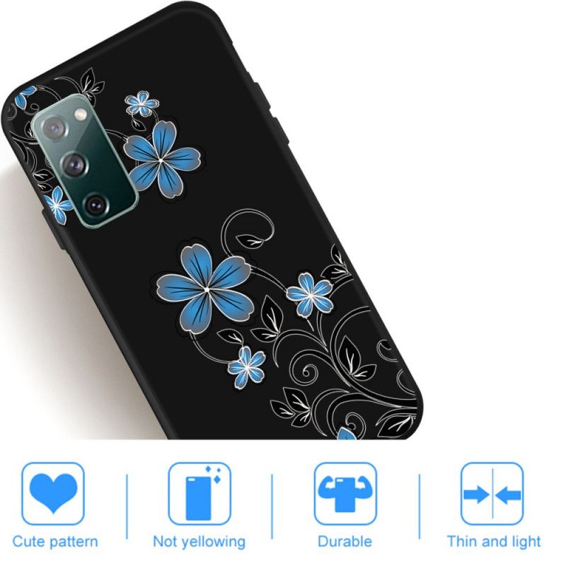 Coque Samsung Galaxy S20 Fe Fleurs Bleues