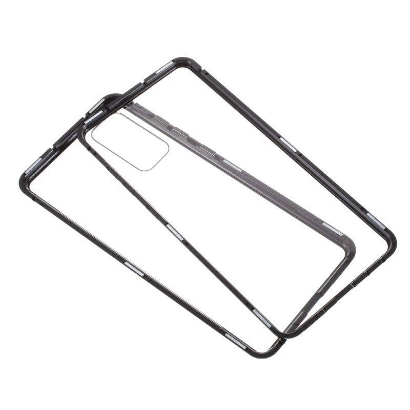 Coque Samsung Galaxy S20 Fe Rebords Métal Et Dos Verre Trempé