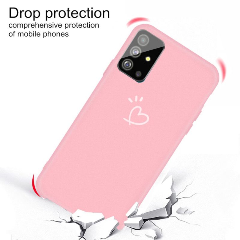 Coque Samsung Galaxy S20 Silicone Coeur Battant