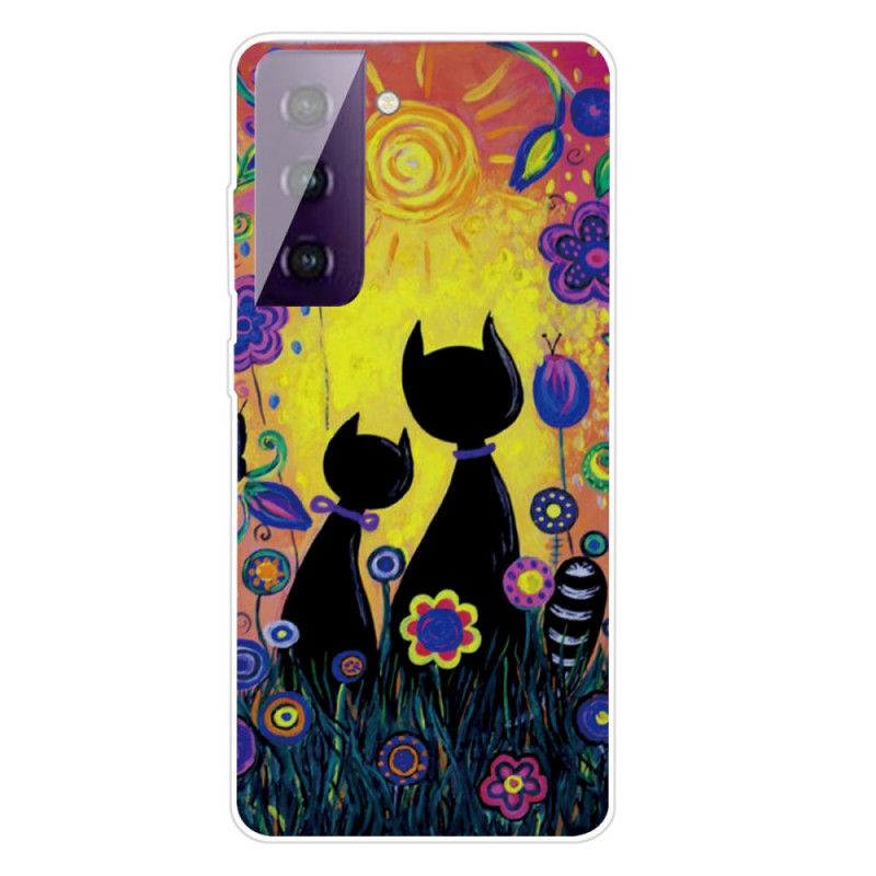 Coque Samsung Galaxy S21 5g Chat Cartoon