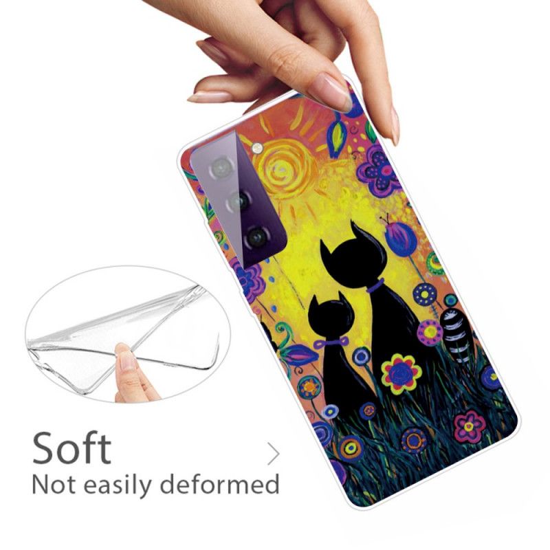 Coque Samsung Galaxy S21 5g Chat Cartoon