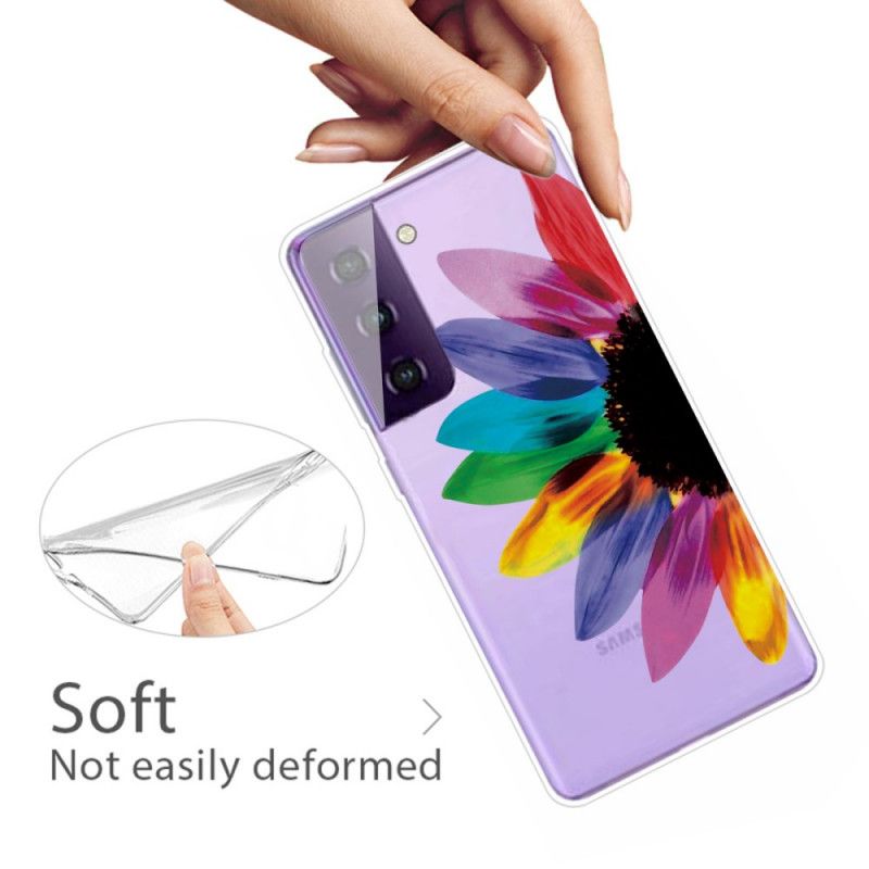 Coque Samsung Galaxy S21 5g Fleur Colorée