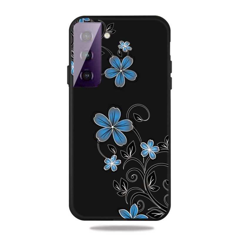 Coque Samsung Galaxy S21 5g Fleurs Bleues