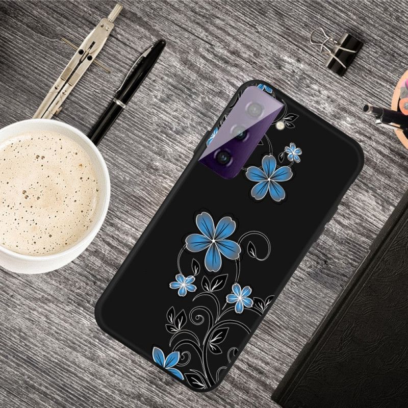 Coque Samsung Galaxy S21 5g Fleurs Bleues