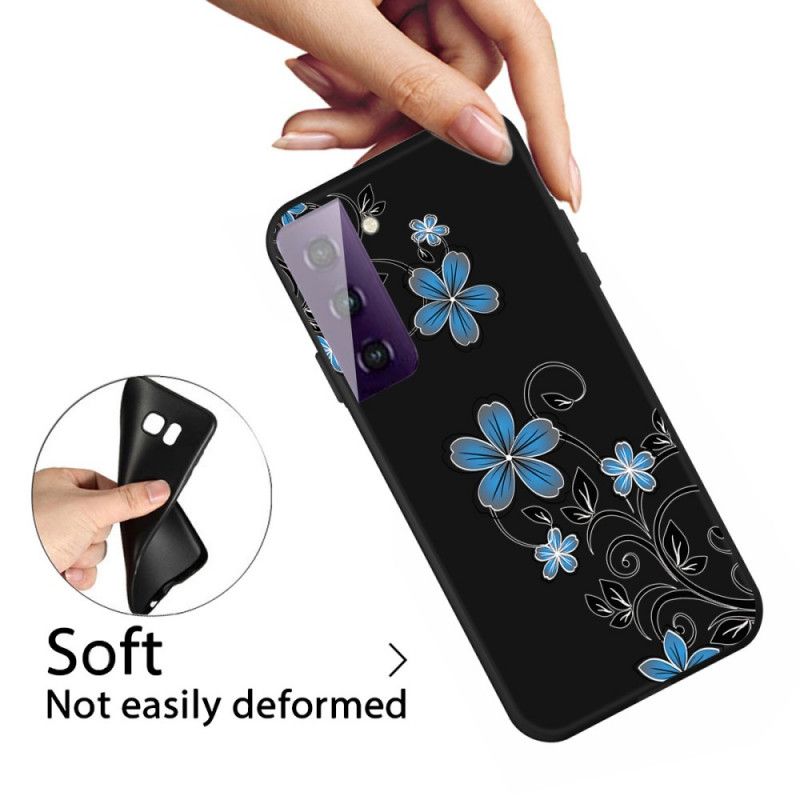 Coque Samsung Galaxy S21 5g Fleurs Bleues