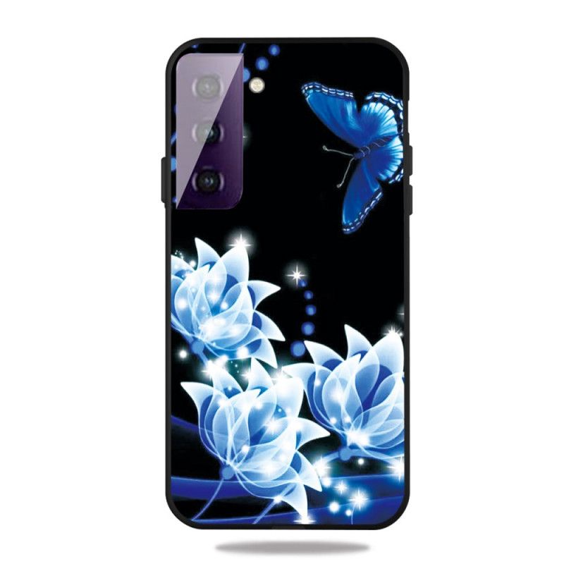 Coque Samsung Galaxy S21 5g Fleurs Bleues