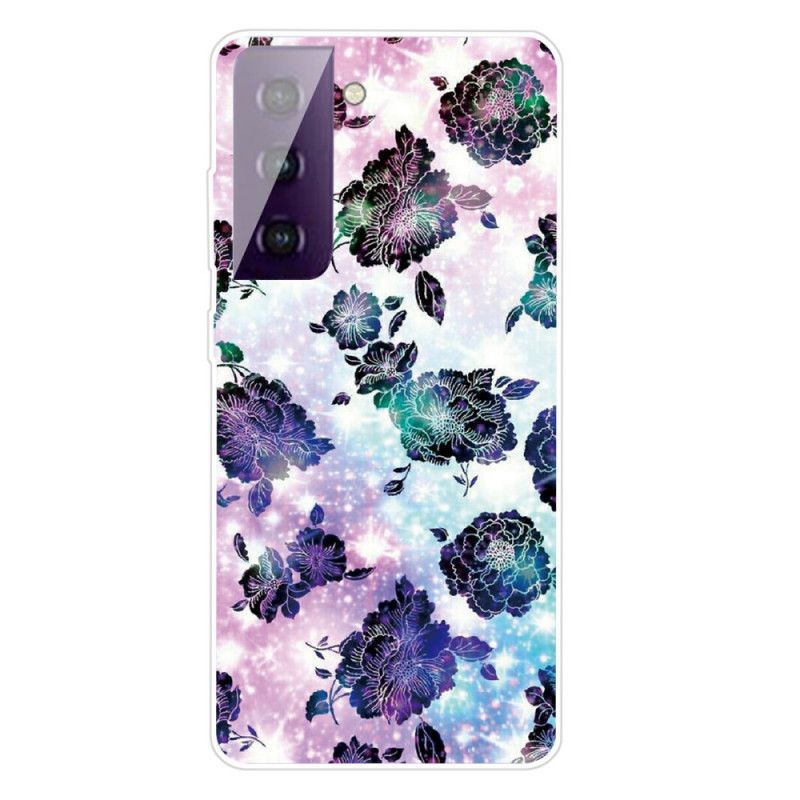 Coque Samsung Galaxy S21 5g Fleurs Vintage Colorées