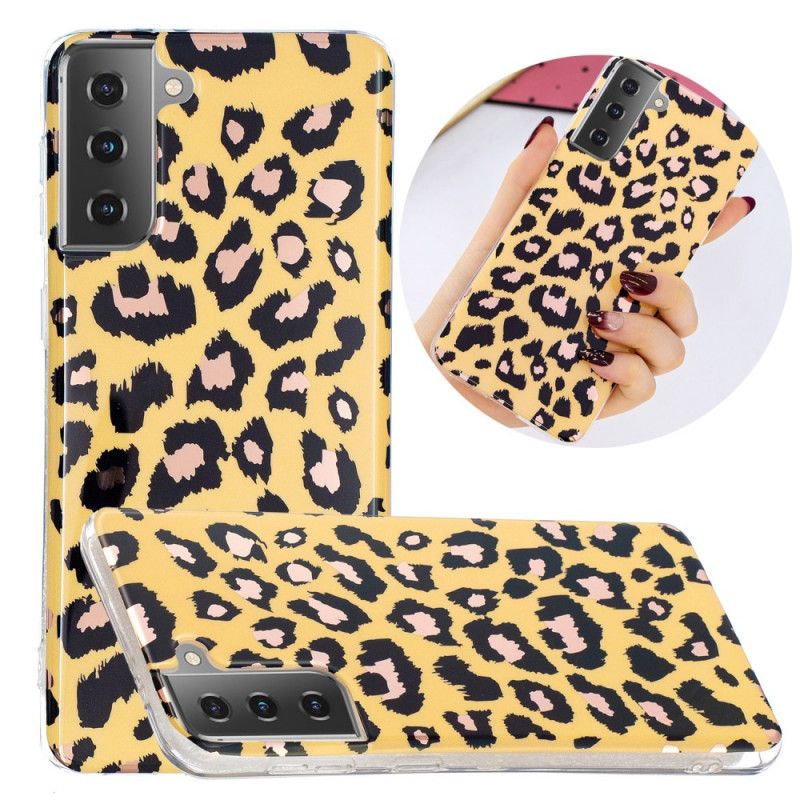 Coque Samsung Galaxy S21 5g Marbre Style Léopard