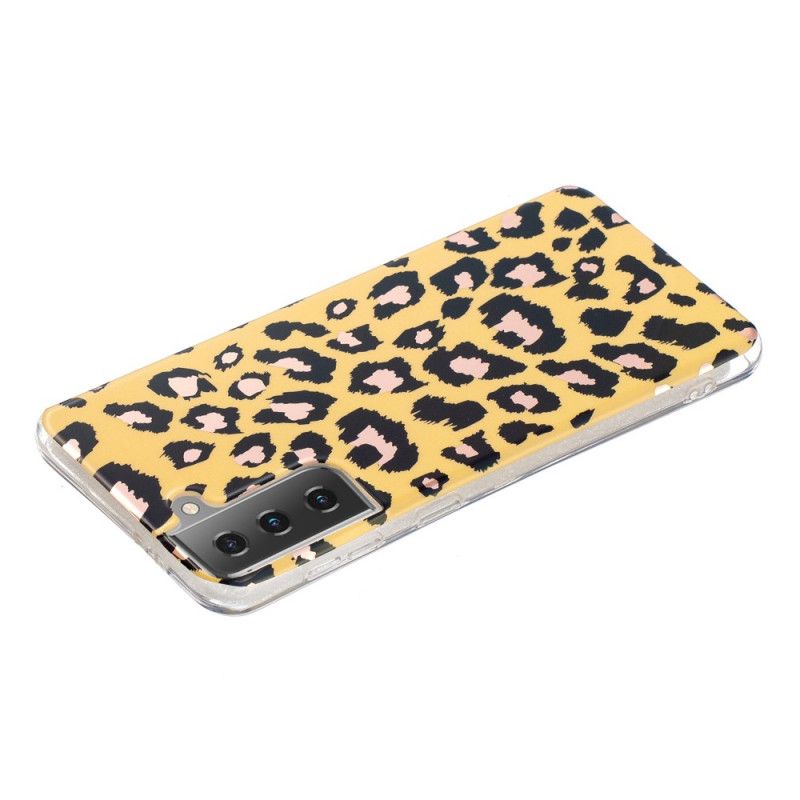 Coque Samsung Galaxy S21 5g Marbre Style Léopard