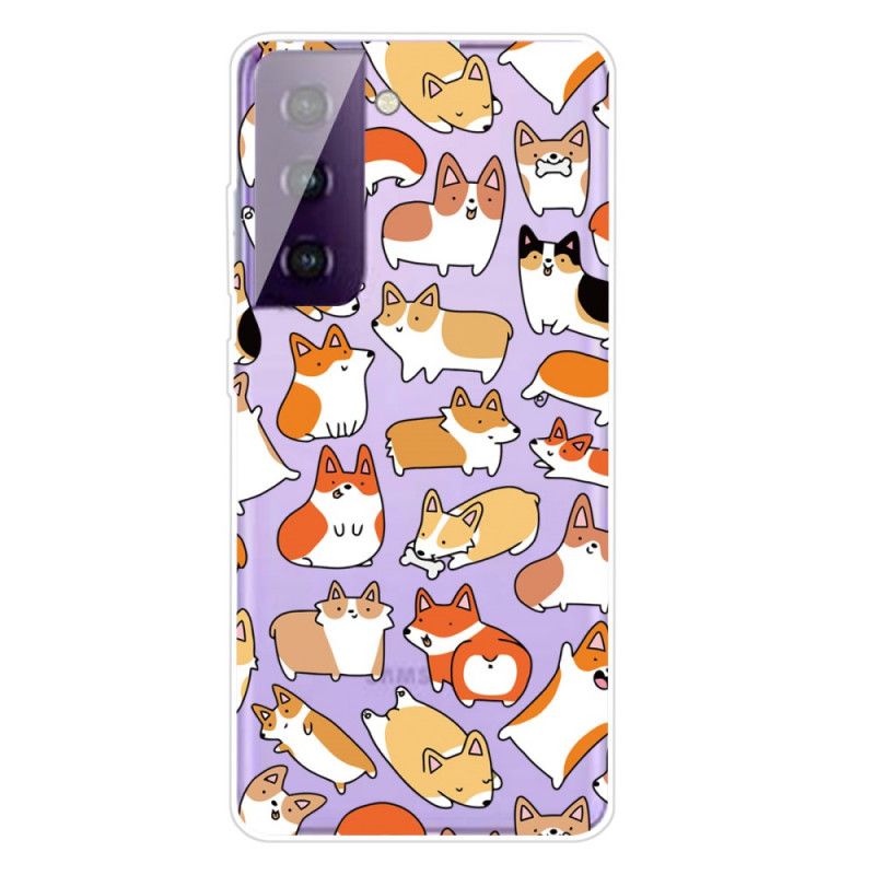 Coque Samsung Galaxy S21 5g Multiples Chiens