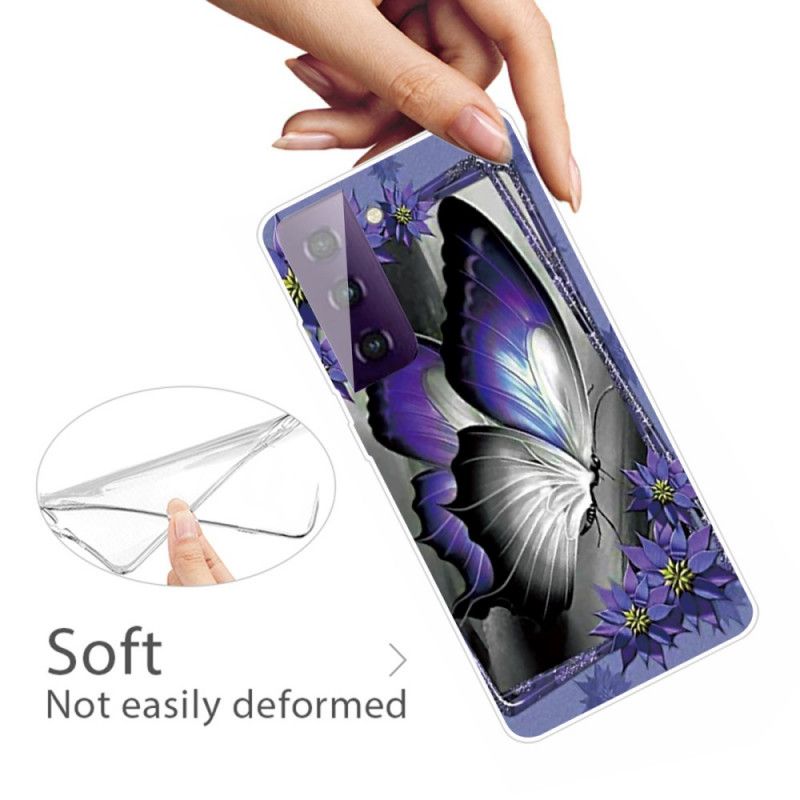 Coque Samsung Galaxy S21 5g Papillon Royal