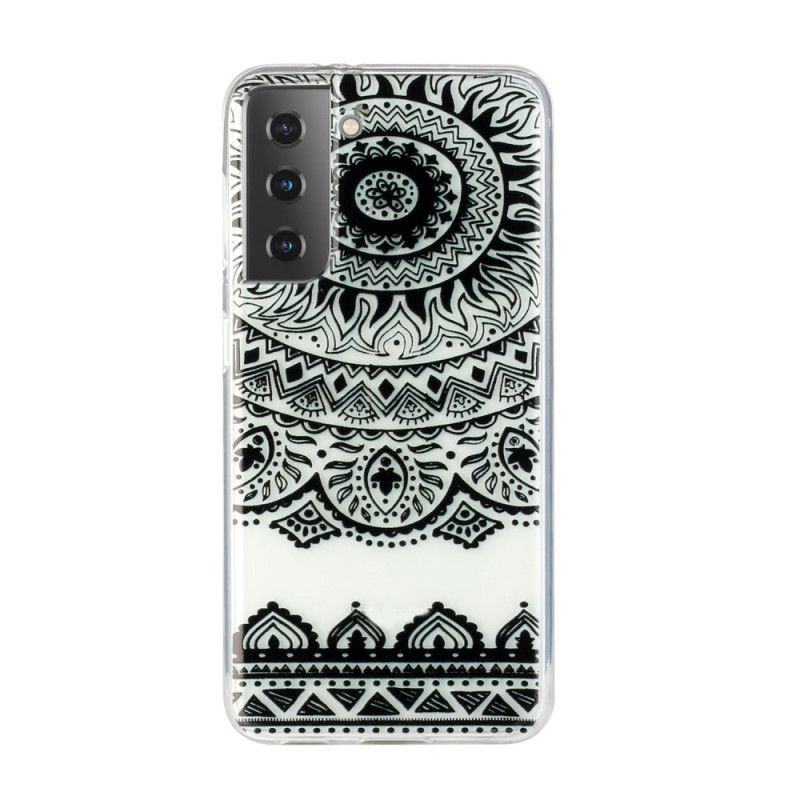 Coque Samsung Galaxy S21 5g Transparente Fleur Mandala