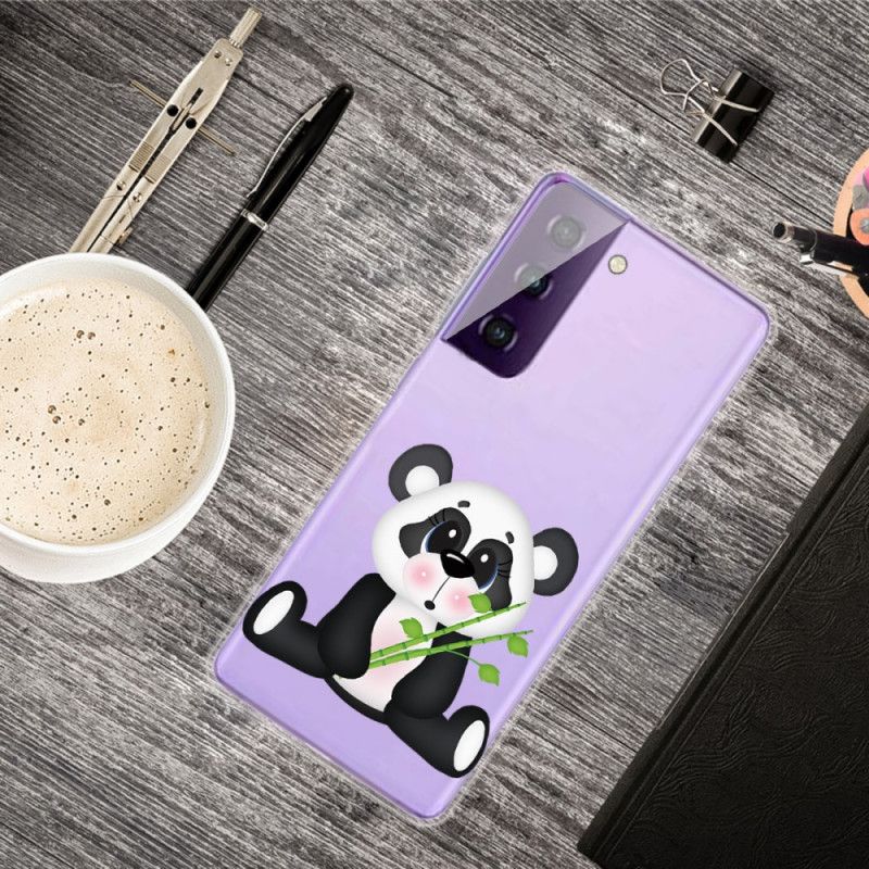 Coque Samsung Galaxy S21 5g Transparente Panda Triste