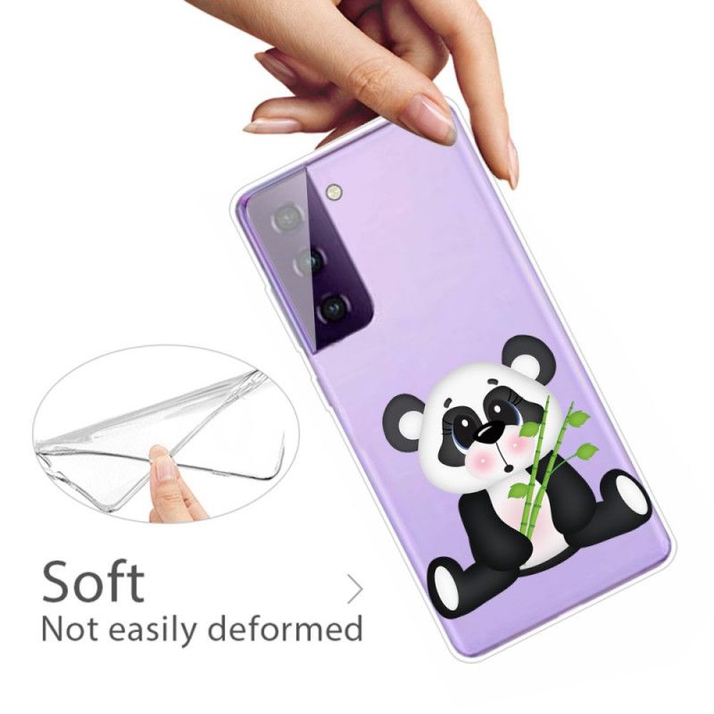 Coque Samsung Galaxy S21 5g Transparente Panda Triste