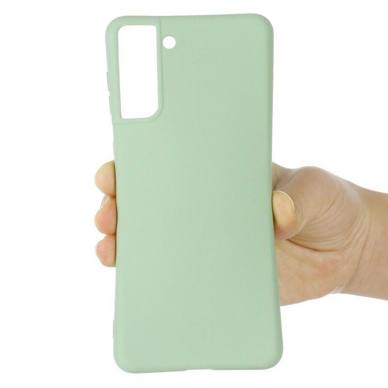 Coque Samsung Galaxy S21 FE Silicone Liquide Avec Lanière